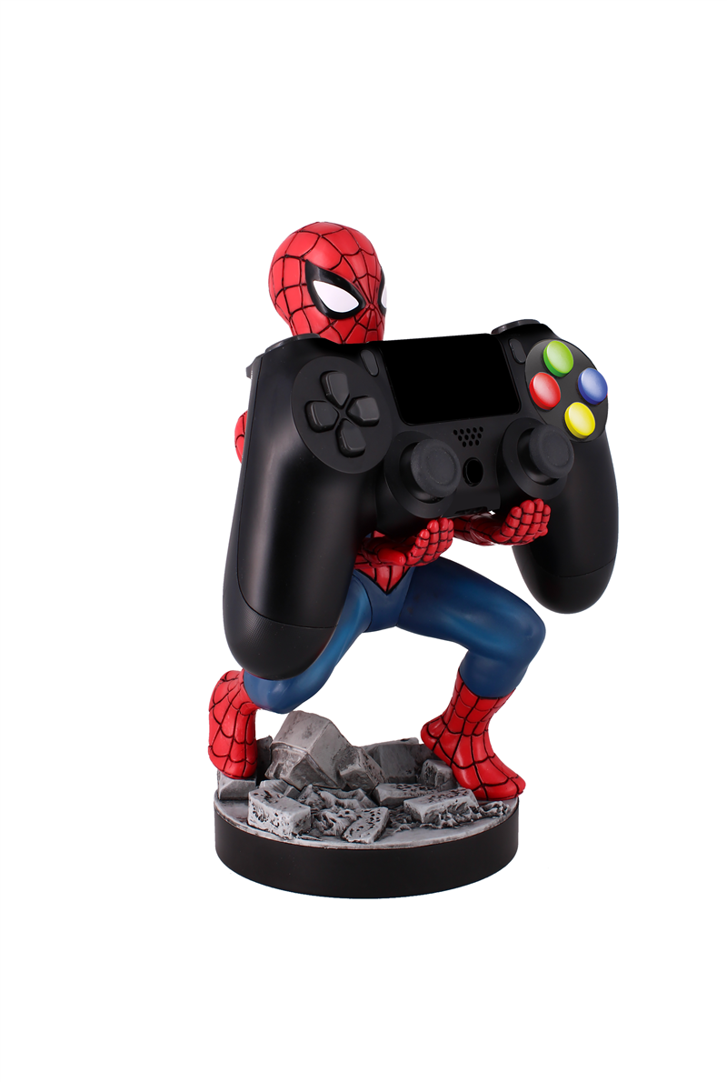 Cable Guy - Spider-Man telefoonhouder - game controller stand met usb oplaadkabel 8 inch