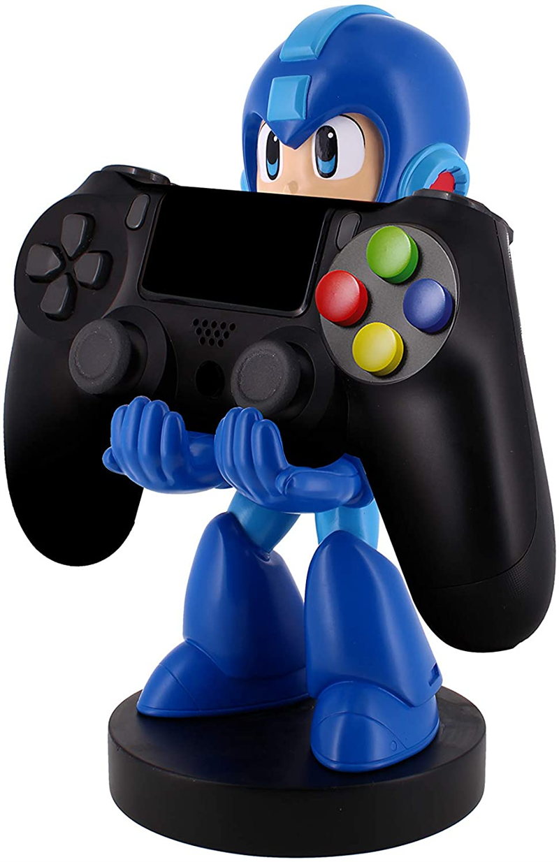 Cable Guy Mega Man telefoon- en game controller houder met usb oplaadkabel