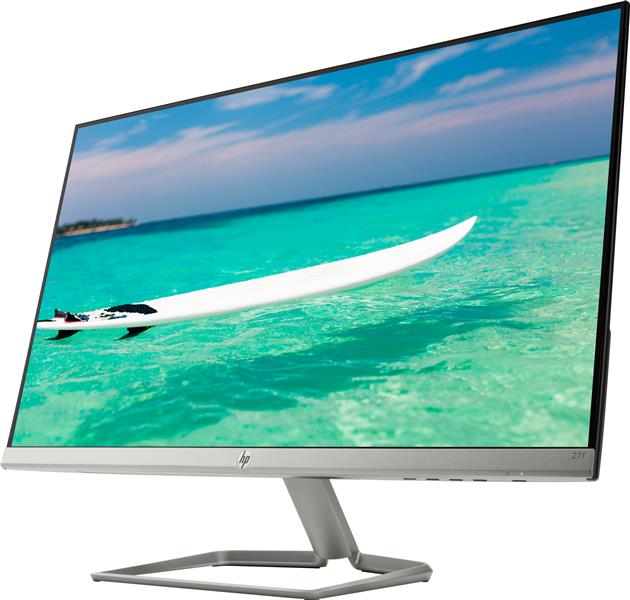 HP 27f 68,6 cm (27"") 1920 x 1080 Pixels Full HD LED Flat Zwart, Zilver