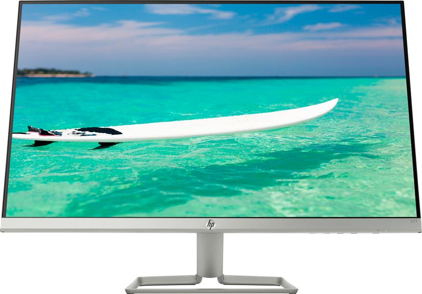 HP 27f 68,6 cm (27"") 1920 x 1080 Pixels Full HD LED Flat Zwart, Zilver