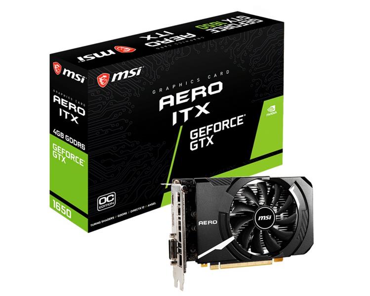 MSI GeForce GTX 1650 D6 Aero ITX OC NVIDIA 4 GB GDDR6