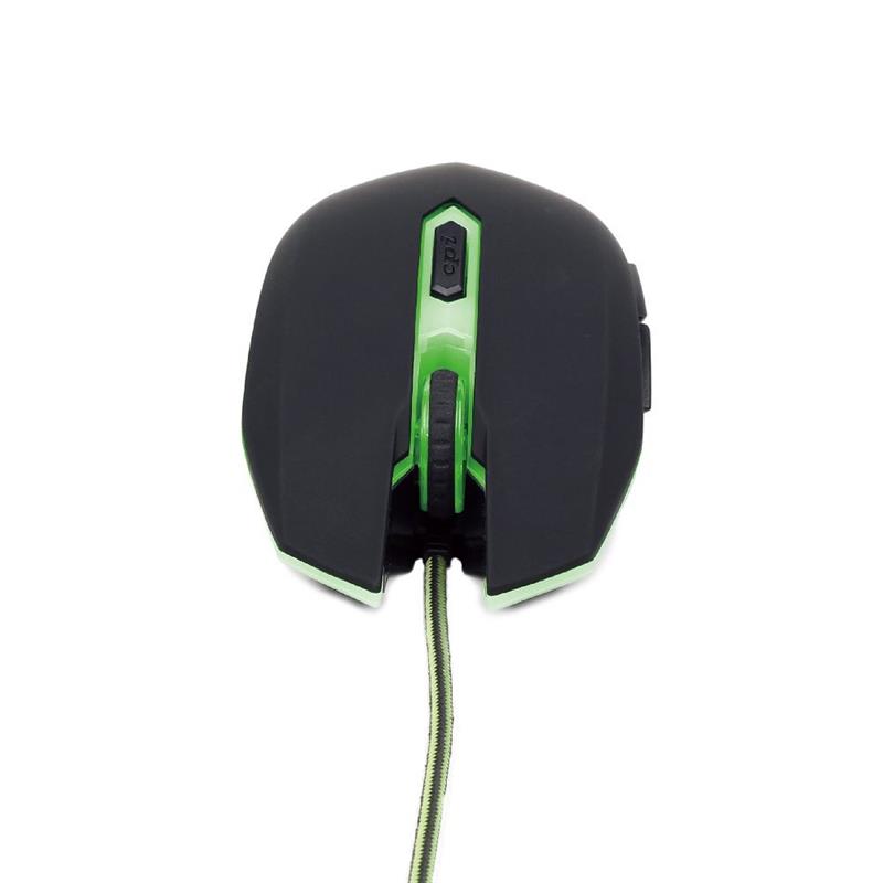 Gaming muis USB zwart groen