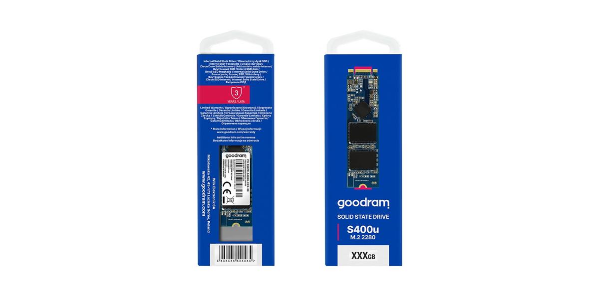 GOODRAM S400U-480-80 M 2 2280 SSD 480GB SATA III Phison S11 TLC Retail