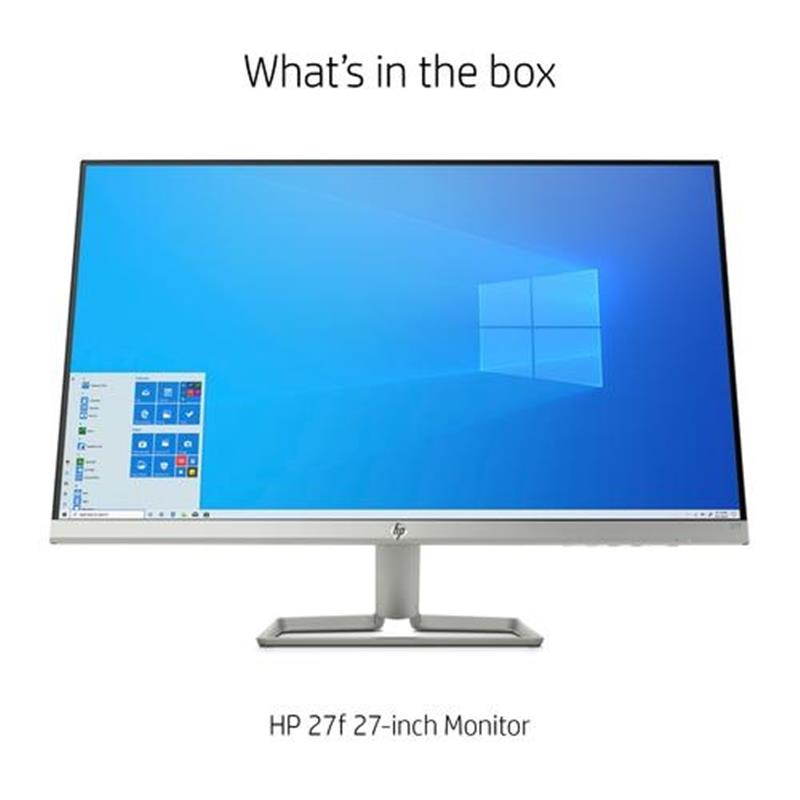 HP 27f 68,6 cm (27"") 1920 x 1080 Pixels Full HD LED Flat Zwart, Zilver