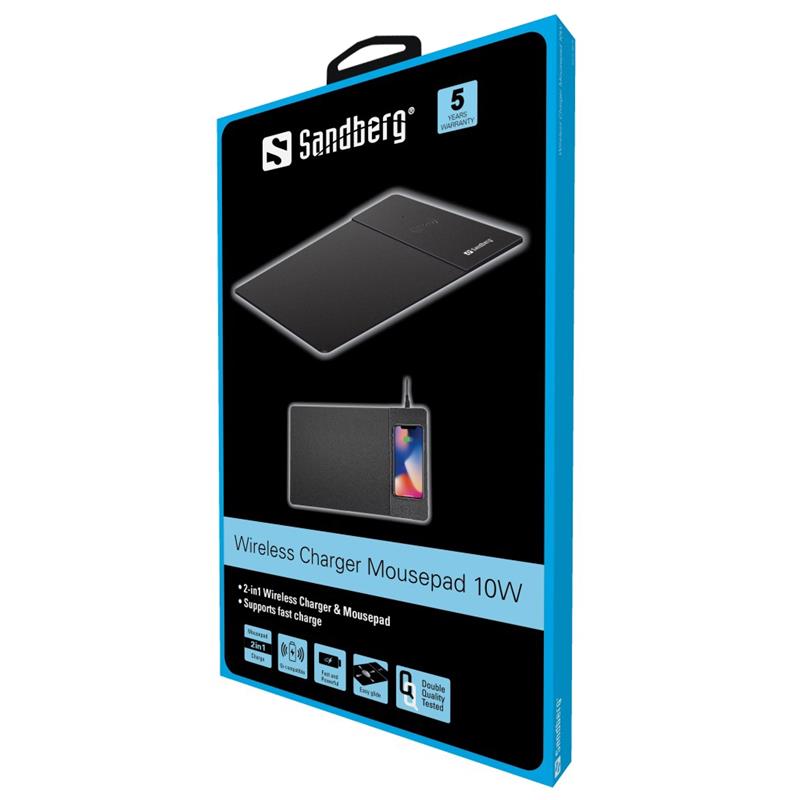 Sandberg Wireless Charger Mousepad 10W