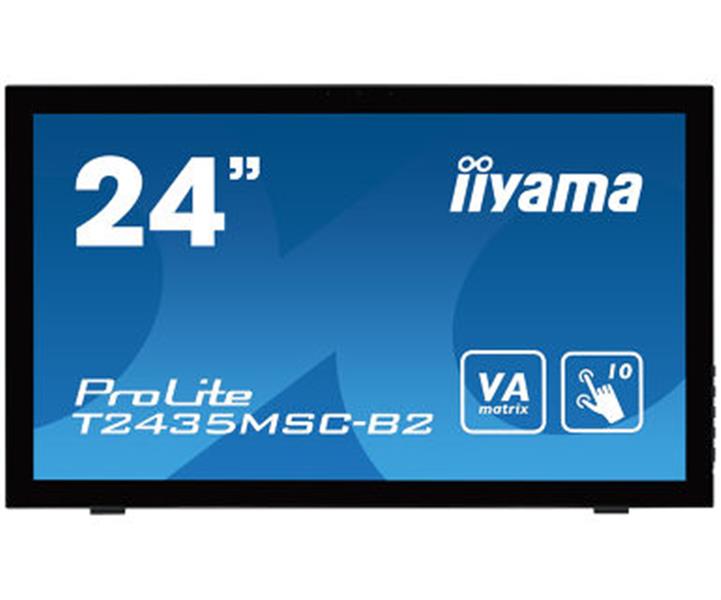 iiyama ProLite T2435MSC-B2 touch screen-monitor 59,9 cm (23.6"") 1920 x 1080 Pixels Zwart Multi-touch