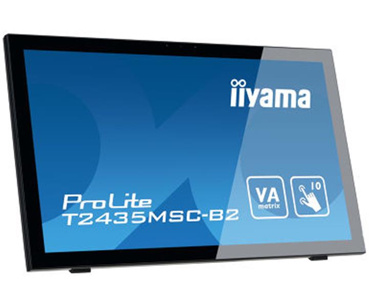 iiyama ProLite T2435MSC-B2 touch screen-monitor 59,9 cm (23.6"") 1920 x 1080 Pixels Zwart Multi-touch