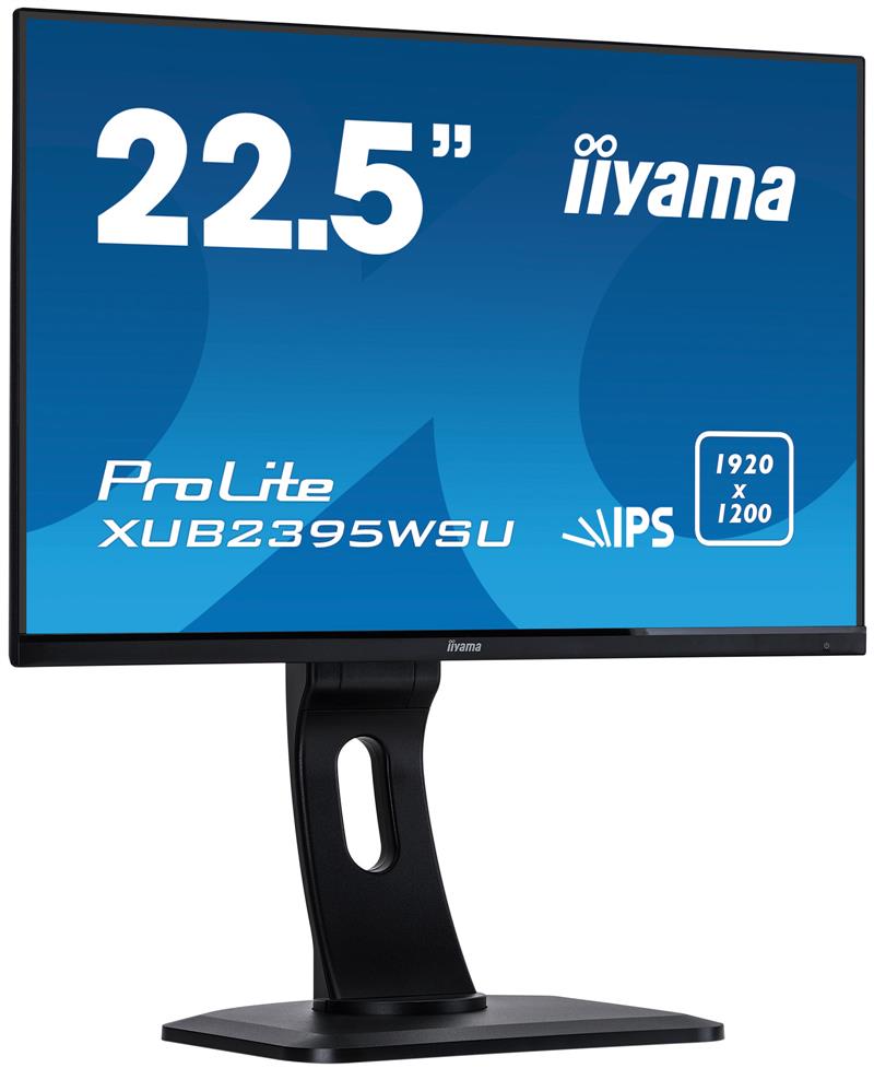 iiyama ProLite XUB2395WSU-B1 computer monitor 57,1 cm (22.5"") 1920 x 1200 Pixels WUXGA LED Flat Mat Zwart