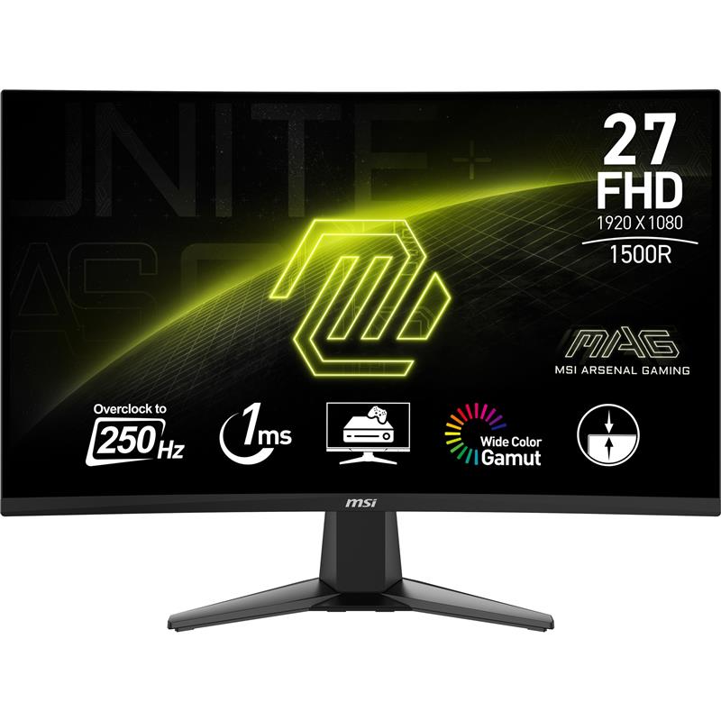 MSI MAG 27C6X computer monitor 68,6 cm (27"") 1920 x 1080 Pixels Full HD LCD Zwart