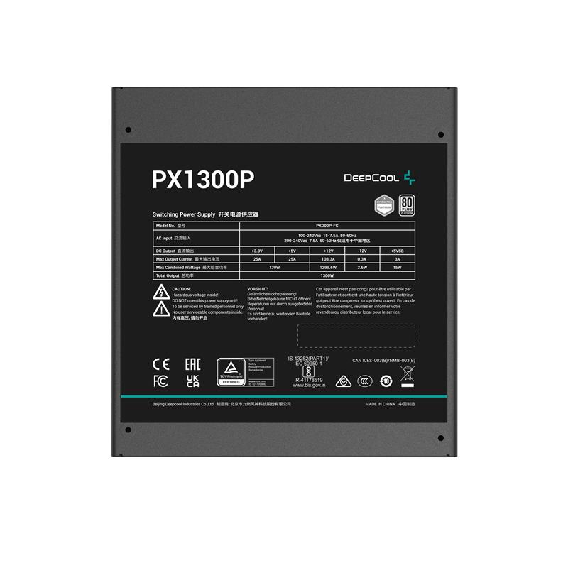 DeepCool PX1300P power supply unit 1300 W 20+4 pin ATX ATX Zwart