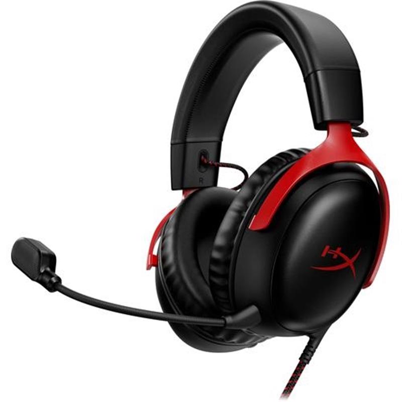 HP HyperX Cloud III - Gamingheadset (zwart/rood)