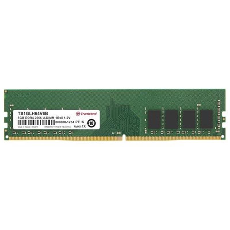 Transcend geheugenmodule 8 GB 1 x 8 GB DDR4 2666 MHz