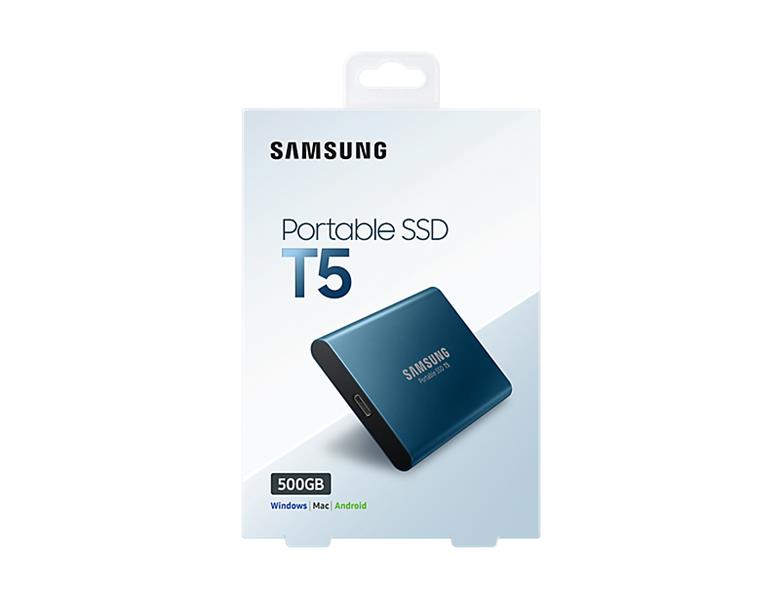 Samsung T5 500 GB Blauw