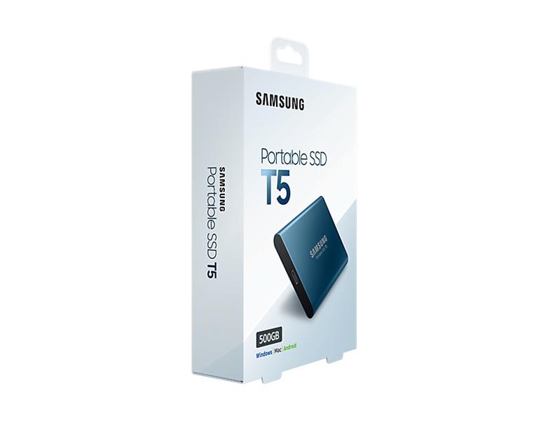 Samsung T5 500 GB Blauw