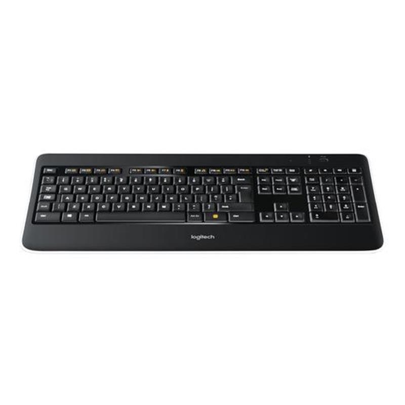 Logitech K800 toetsenbord RF Draadloos QWERTY Pan Nordic Zwart