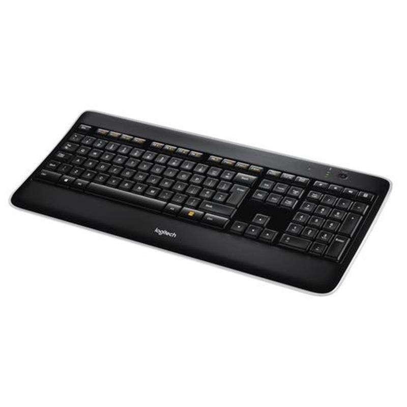 Logitech K800 toetsenbord RF Draadloos QWERTY Pan Nordic Zwart