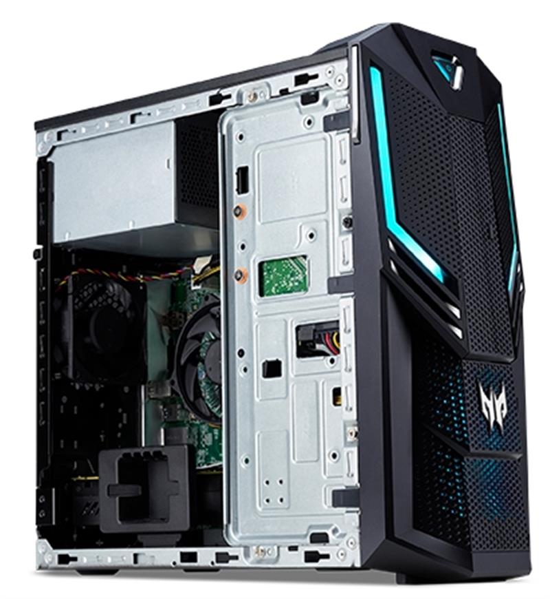 Acer Predator 600 I72070-02 Intel® Core™ i7 i7-9700 16 GB DDR4-SDRAM 1,51 TB HDD+SSD NVIDIA® GeForce RTX™ 2070 Windows 10 Home Desktop PC Zwart
