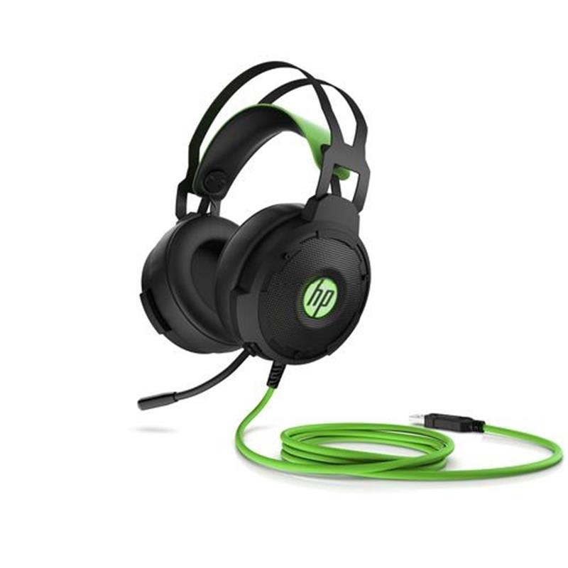HP 600 Headset Bedraad Hoofdband Gamen Zwart Groen
