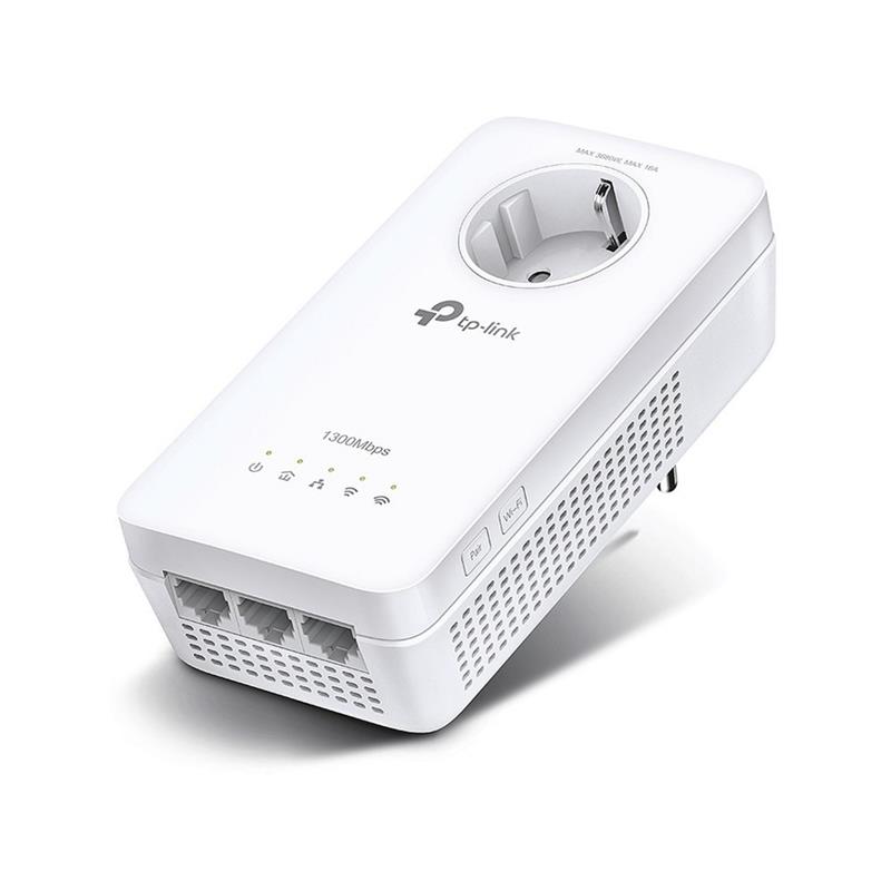 TP-LINK TL-WPA8631P PowerLine-netwerkadapter 1300 Mbit/s Ethernet LAN Wifi Wit 1 stuk(s)