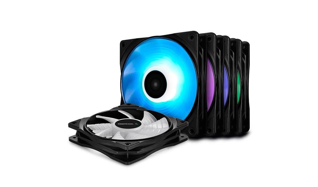 DeepCool RF120 3 in 1 3x RGB 120mm High Performance PWM Fan Hydro Bearing Included Wired Controller 3 Modes