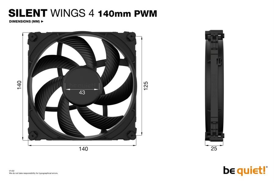 be quiet! SILENT WINGS 4 140mm PWM