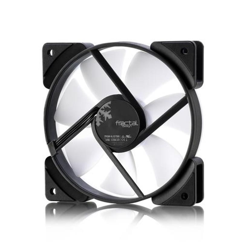 Fractal Design Prisma AL-12 3P Computer behuizing Ventilator 12 cm Zwart, Wit