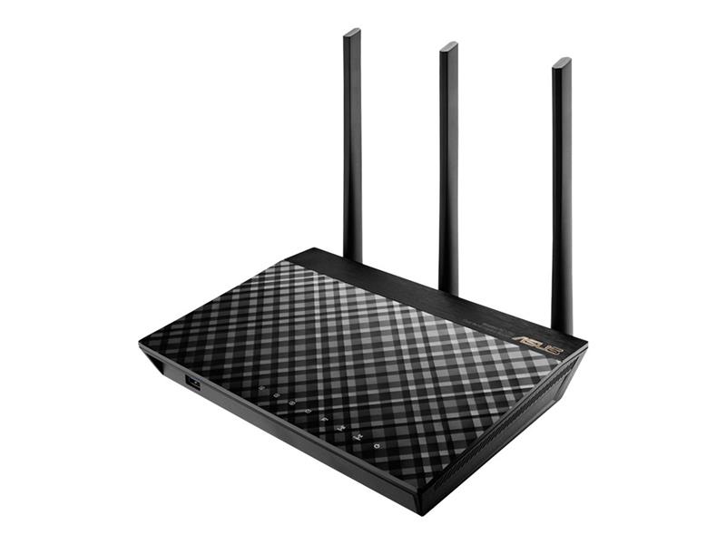 ASUS RT-AC66U B1 draadloze router Dual-band (2.4 GHz / 5 GHz) Gigabit Ethernet Zwart