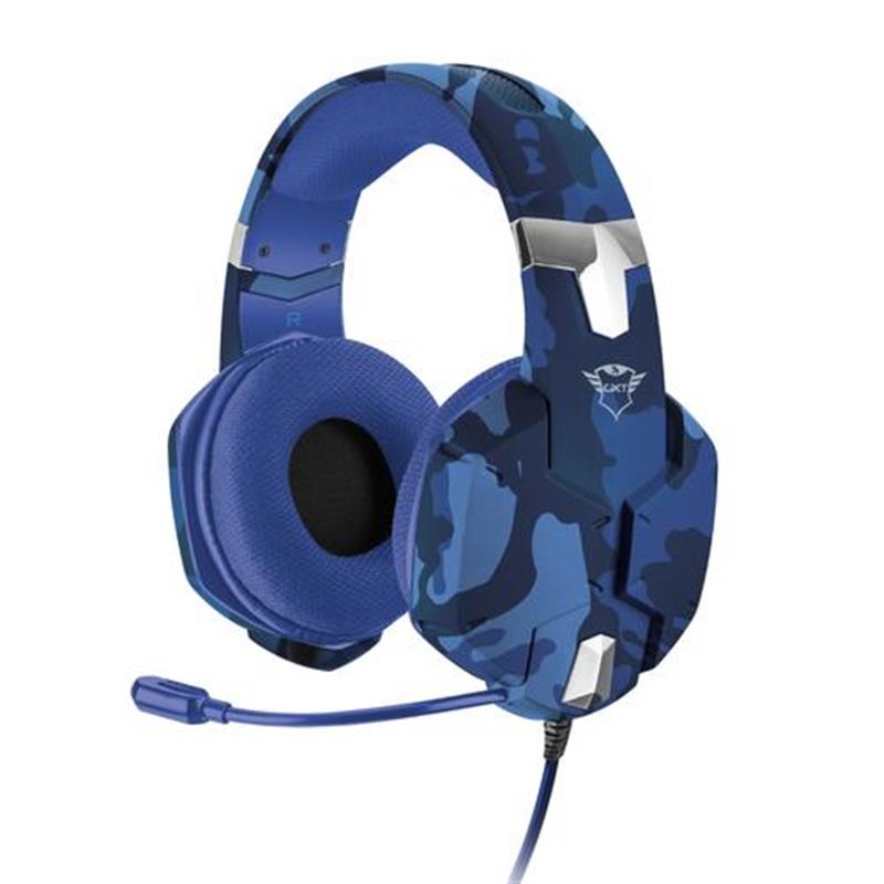Trust GXT 322B Carus PS4 Gaming Headset - Blauw Camo