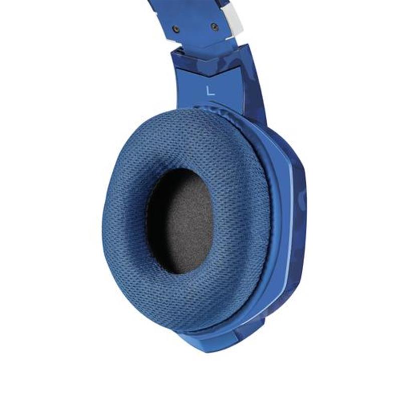 Trust GXT 322B Carus PS4 Gaming Headset - Blauw Camo