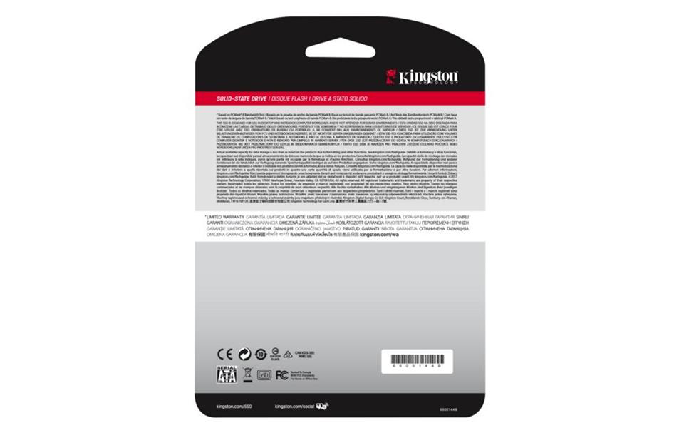 Kingston A400 960GB 2.5 SATA SSD - 500 MB/s