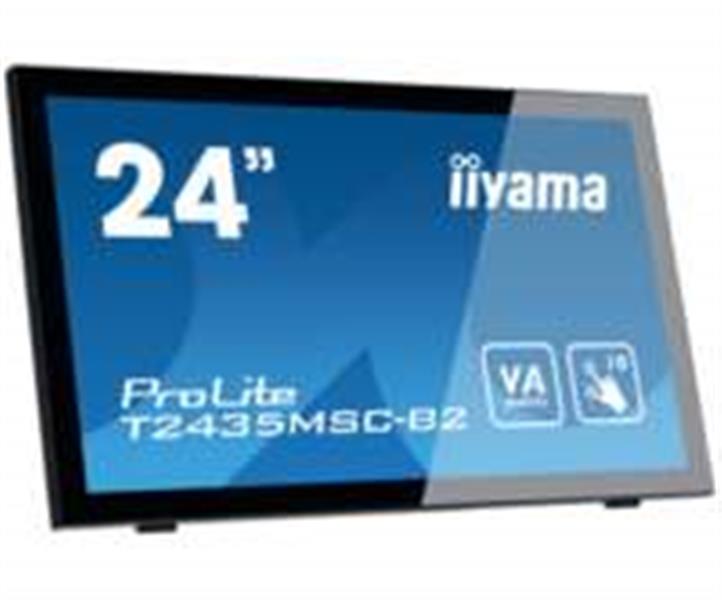 iiyama ProLite T2435MSC-B2 touch screen-monitor 59,9 cm (23.6"") 1920 x 1080 Pixels Zwart Multi-touch