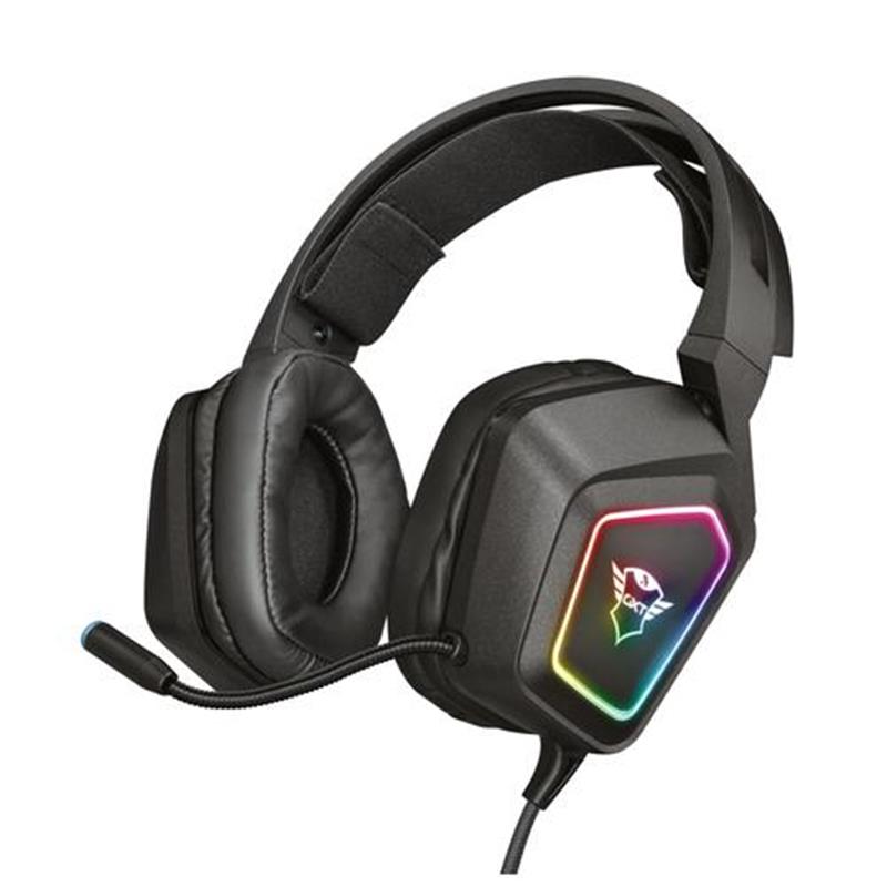 Trust GXT 450 Blizz | 7.1 Gaming Headset | RGB verlichting | USB | Surround sound | PC | Zwart