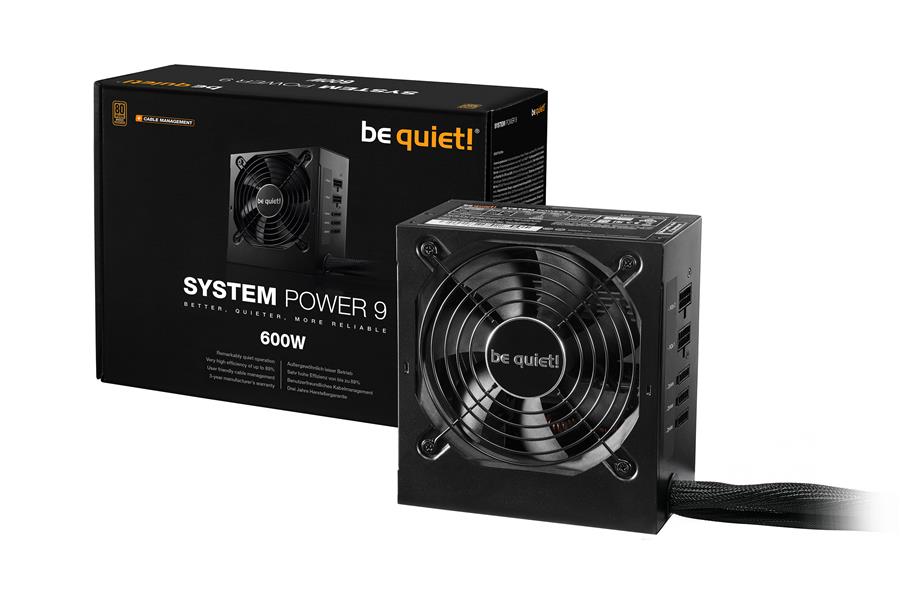 be quiet! System Power 9 | 600W CM power supply unit 20+4 pin ATX ATX Zwart