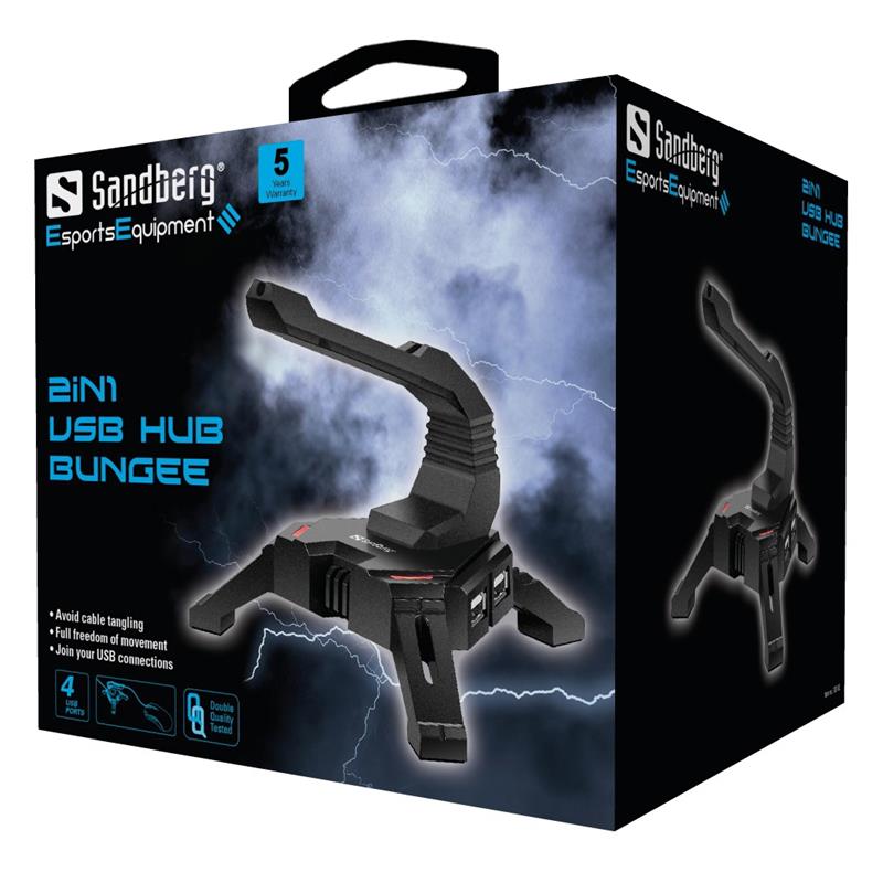 Sandberg 2in1 USB Hub Bungee