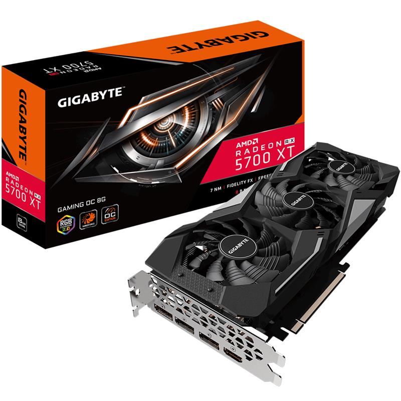 Gigabyte GV-R57XTGAMING-OC-8GD videokaart AMD Radeon RX 5700 XT 8 GB GDDR6