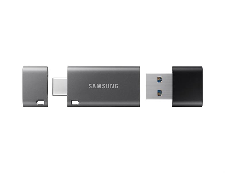 Samsung DUO Plus USB flash drive 32 GB USB Type-C 3.2 Gen 1 (3.1 Gen 1) Zwart, Grijs