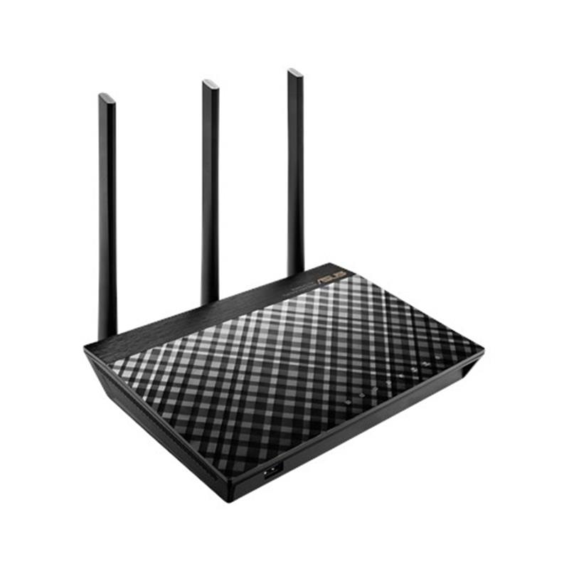 ASUS RT-AC66U B1 draadloze router Dual-band (2.4 GHz / 5 GHz) Gigabit Ethernet Zwart