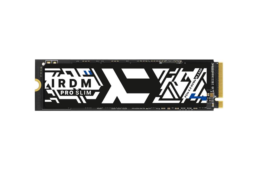 Goodram IRDM Pro Slim SSD PCIe 4x4 1 TB M 2 2280 NVMe 1 4 RETAIL 7000 5500 MB s 350k 700k IOPS DRAM buffer Phison E18