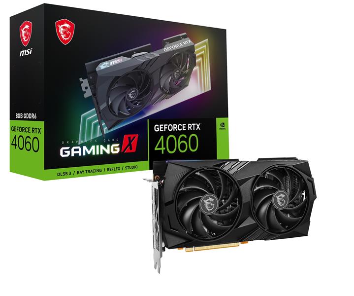 MSI GEFORCE RTX 4060 GAMING X 8G videokaart NVIDIA 8 GB GDDR6