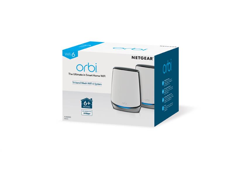 Netgear RBK852 draadloze router Dual-band (2.4 GHz / 5 GHz) Gigabit Ethernet Zwart, Wit