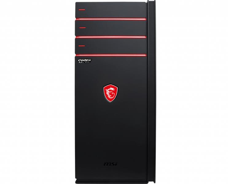 MSI Codex XE Plus 9SD-297EU Intel® 9de generatie Core™ i7 i7-9700KF 16 GB DDR4-SDRAM 512 GB SSD Desktop Zwart PC Windows 10 Home