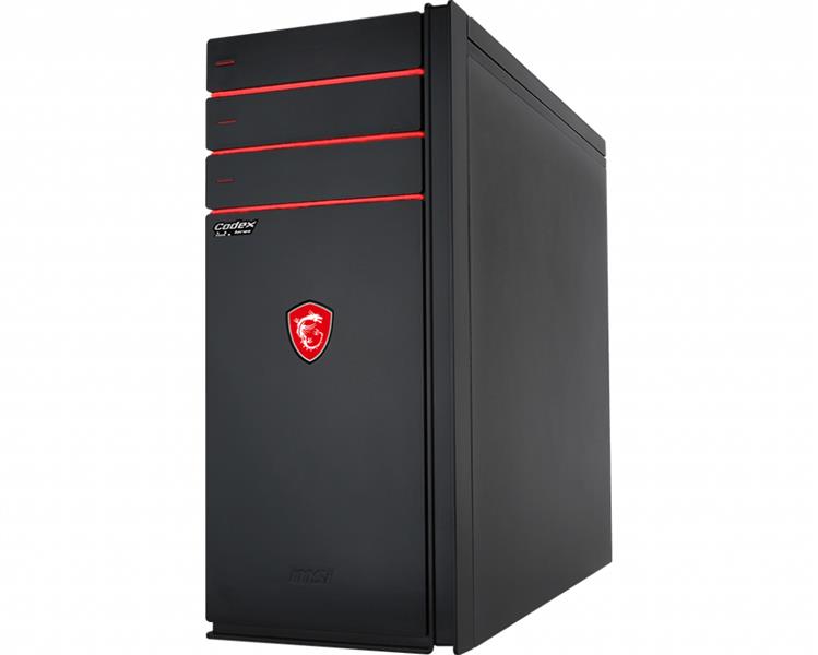 MSI Codex XE Plus 9SD-297EU Intel® 9de generatie Core™ i7 i7-9700KF 16 GB DDR4-SDRAM 512 GB SSD Desktop Zwart PC Windows 10 Home