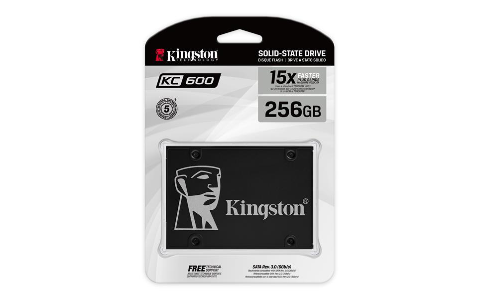 Kingston Technology KC600 2.5"" 256 GB SATA III 3D TLC