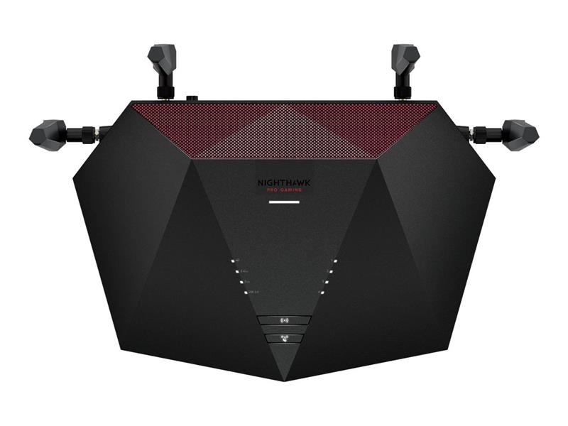 Netgear XR1000 Nighthawk WiFi 6 Gaming Router draadloze router Dual-band (2.4 GHz / 5 GHz) Gigabit Ethernet Zwart