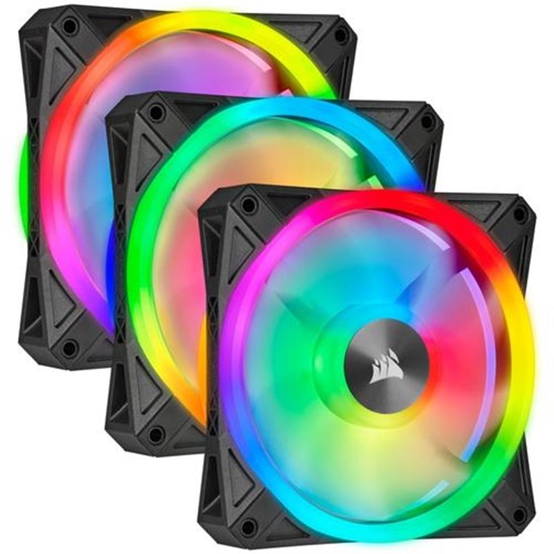 Corsair hardwarekoeling Computer behuizing Ventilator 12 cm Zwart Grijs