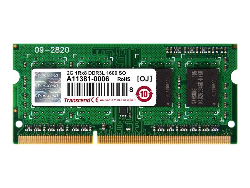 Transcend 2GB DDR3-1600 geheugenmodule 1 x 8 GB 1600 MHz
