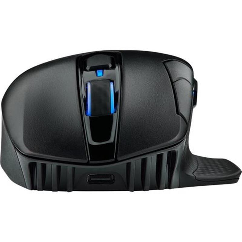 Corsair DARK CORE RGB PRO muis RF Wireless Bluetooth USB Type-A Optisch 18000 DPI Rechtshandig