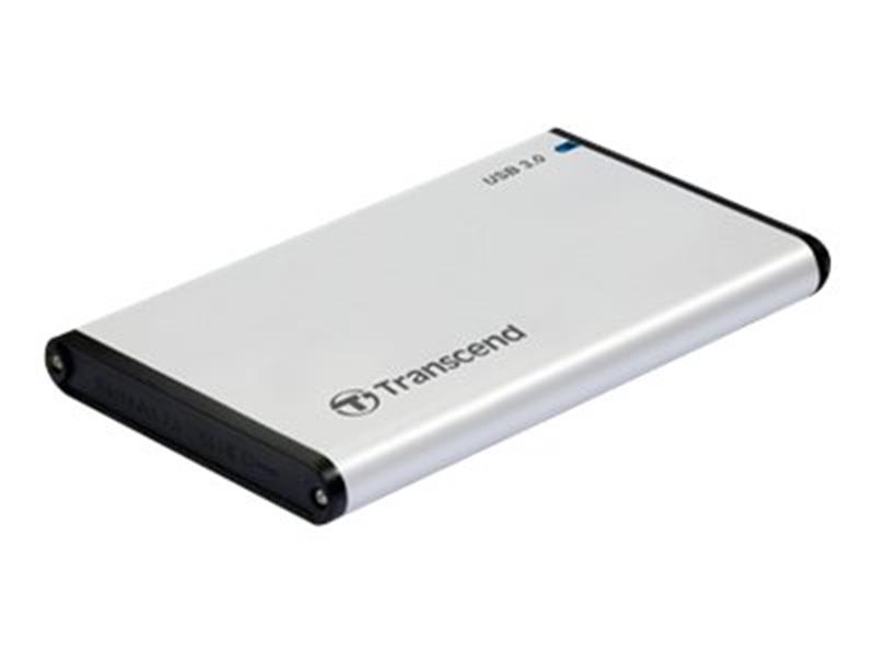 Transcend StoreJet 25S3 2 5 HDD- SSD-behuizing Zilver Stroomvoorziening via USB