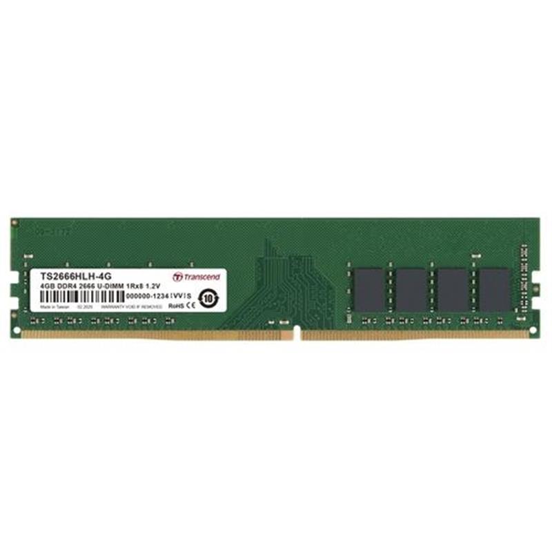 Transcend geheugenmodule 4 GB 1 x 8 GB DDR4 2666 MHz