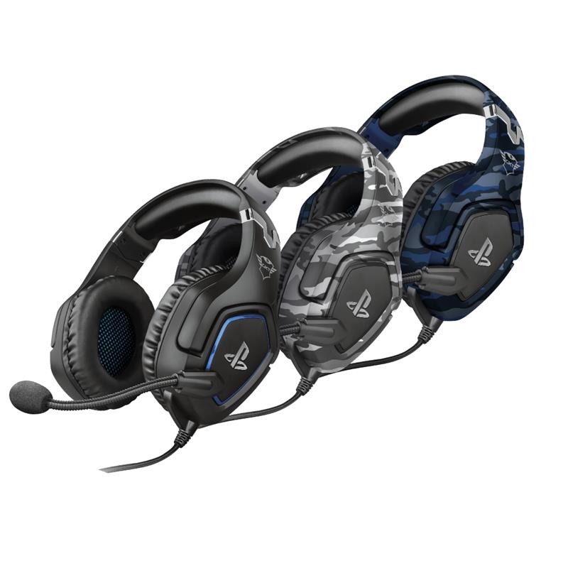 Trust GXT 488 Forze PS4 Headset Bedraad Hoofdband Gamen Zwart, Blauw